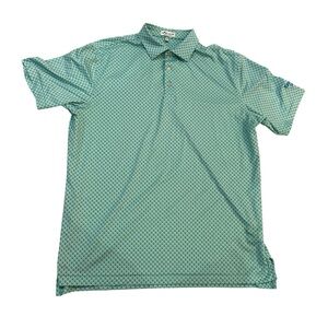 Peter Millar skull print golf polo shirt